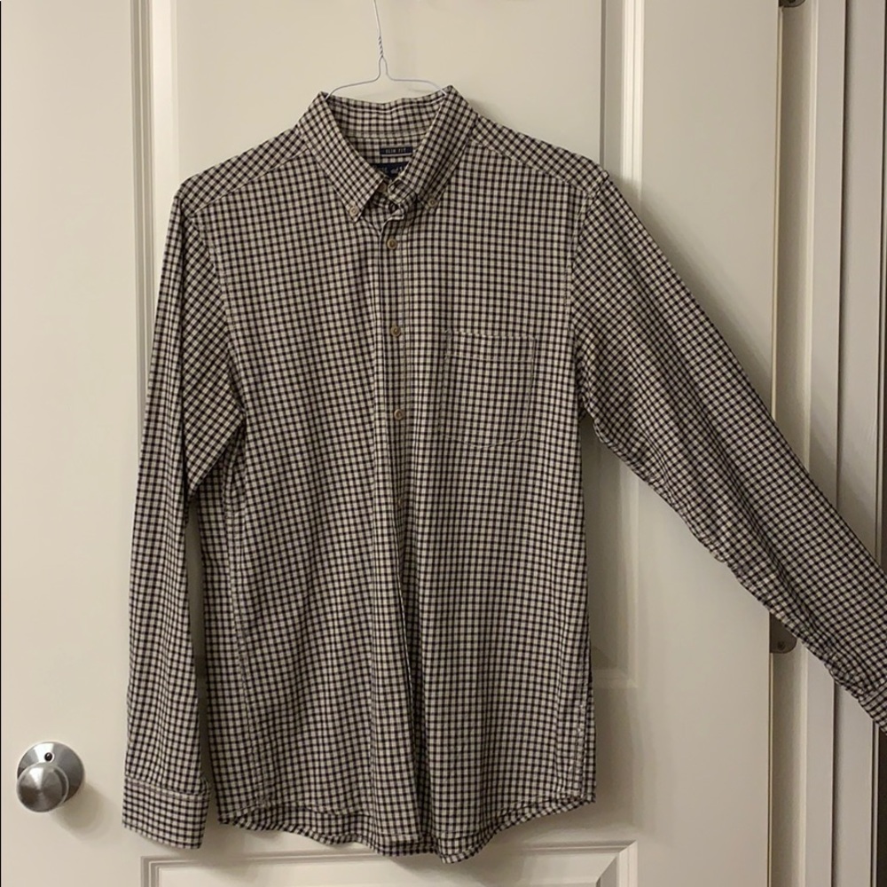 Bass Slim Fit Button-down Checkered Shirt